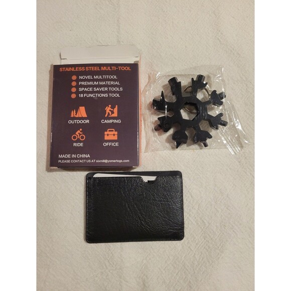 Dad Gifts for Men Adults Gifts for Men 18 in 1 Snowflake Multitool and Card Tool - Picture 8 of 11